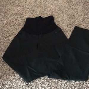 Black maternity dress pants